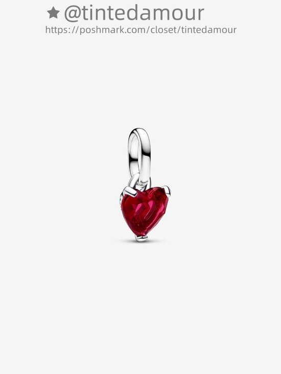 Pandora Broken Heart Mini Dangle Charm - Picture 2 of 2